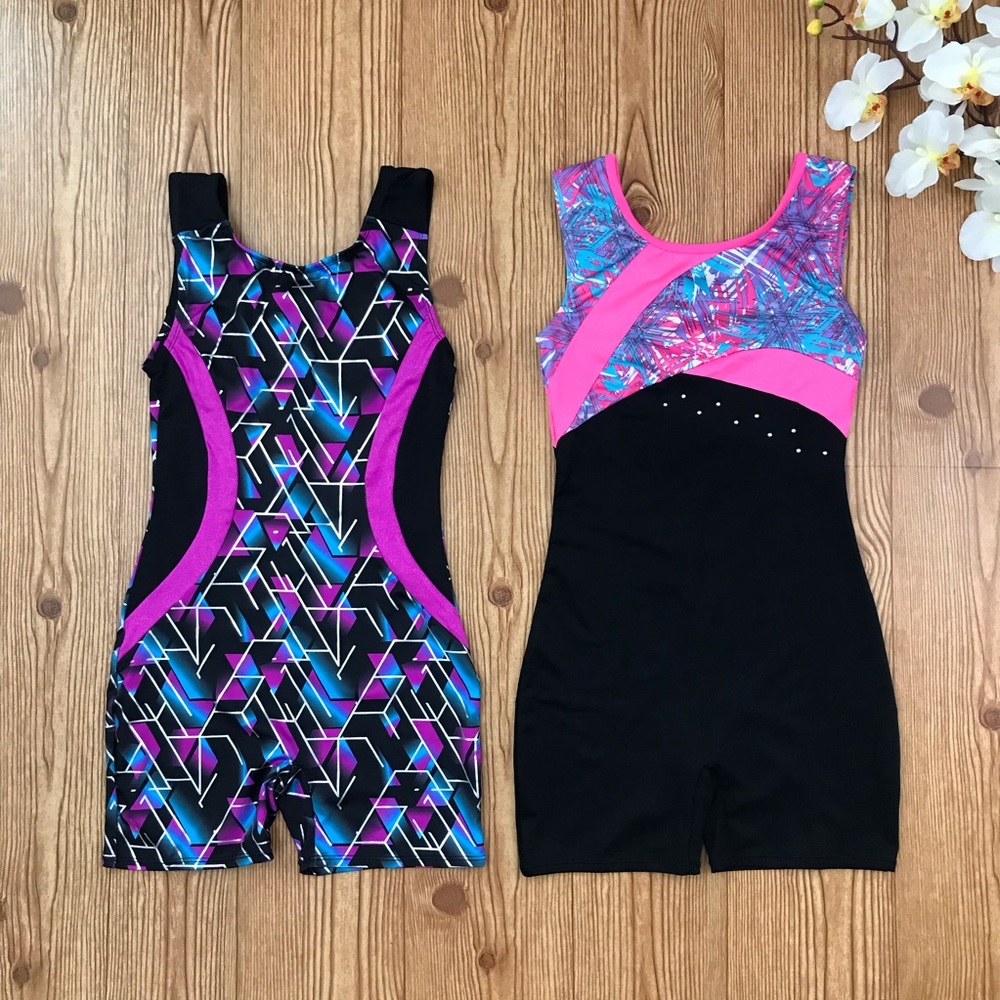 Danskin Freestyle Boyshorts Leotard - L - Lot Of 2